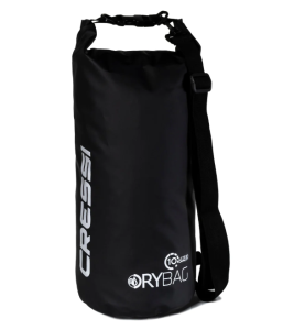 Sac Cressi étanche Noir et Argent de Cressi - 10L, 15L ou 20L