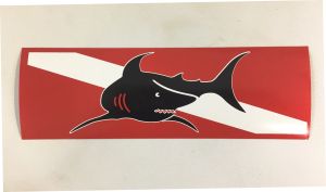 Collant Trident « Shark on a dive flag »